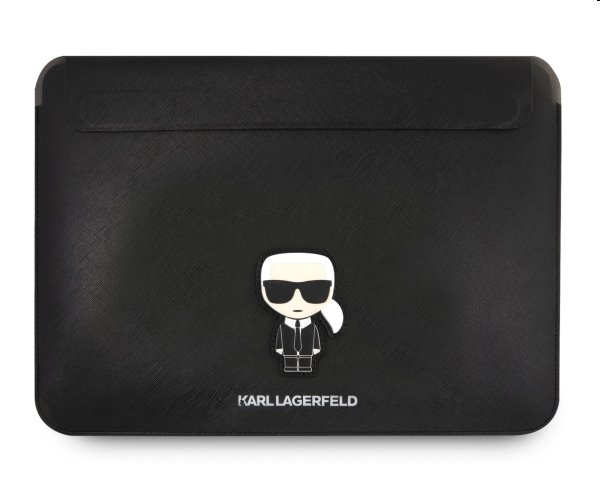 Karl Lagerfeld Saffiano Ikonik Computer Sleeve 16" tok, Fekete