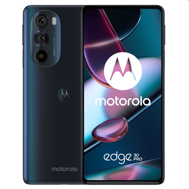 Motorola Edge 30 Pro, 12/256GB, kék, B osztály - használt, 12 hónap garancia