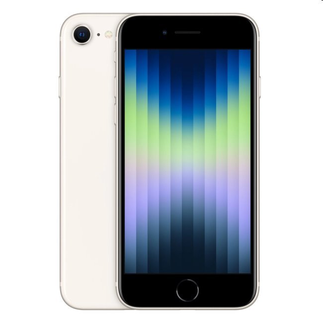 Apple iPhone SE (2022) 64GB, starlight, A osztály - használt, 12 hónap garancia