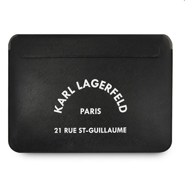 Karl Lagerfeld Saffiano RSG Embossed Computer Sleeve 16", fekete