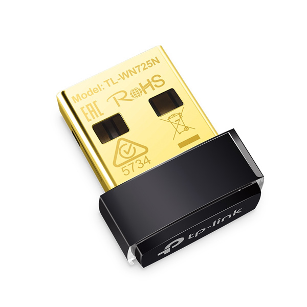 TP-Link TL-WN725N 150Mb Nano Wifi USB adapter, black - OPENBOX (Bontott csomagolás, teljes garancia)
