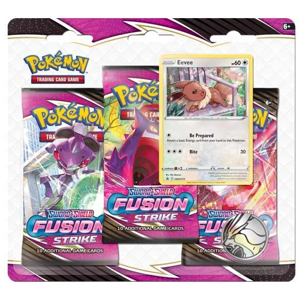 Kártyajáték Pokémon TCG Sword & Shield 8 Fusion Strike 3 pack Blister Eevee (Pokémon)