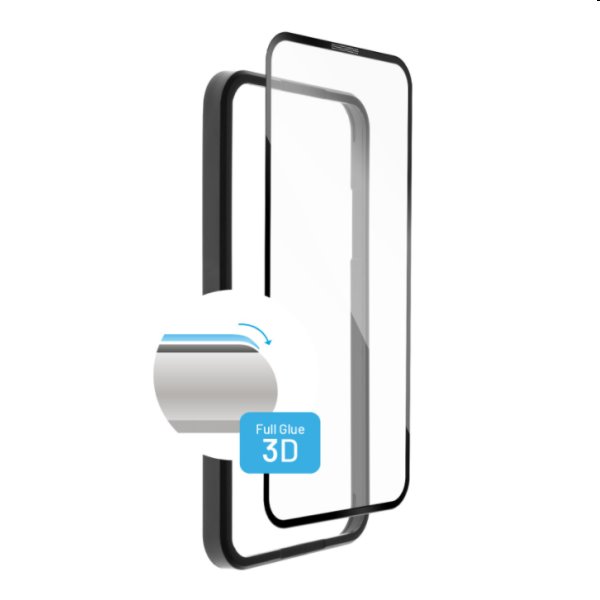FIXED 3D Edzett védőüveg for Apple iPhone 13/13 Pro, fekete