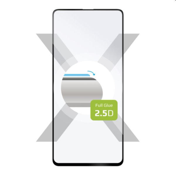 FIXED Full-Cover Edzett védőüveg for Xiaomi Poco X3/X3 Pro, fekete
