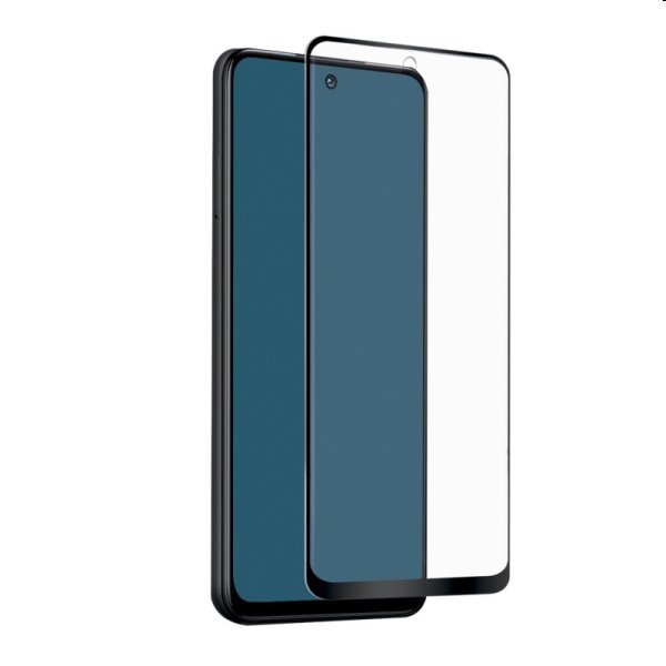 SBS Full Cover Glass Screen Protector for Xiaomi Redmi Note 10 5G/Poco M3 Pro 5G, black - OPENBOX (Bontott csomagolás, teljes garancia)