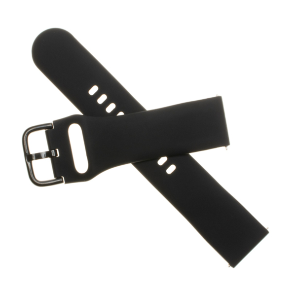 FIXED Szilikon szíj 20 mm szélességgel for smartwatch, fekete
