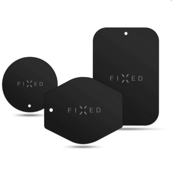 FIXED Icon Plates Tartalék betét készlet Mágneses tartóhoz, fekete