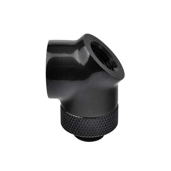 Thermaltake Fitting Pacific G1/4 45 & 90 Degree Adapter - Fekete