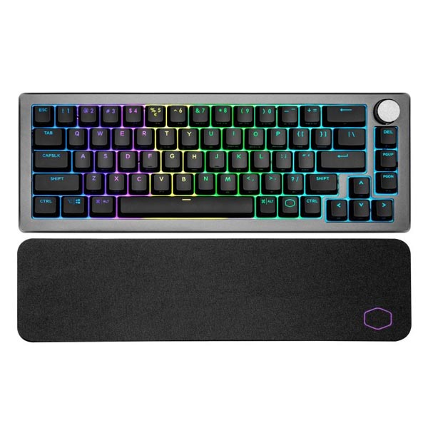 Cooler Master CK721 Mechanikus billentyűzet, TTC BROWN Switch, US layout, Fekete