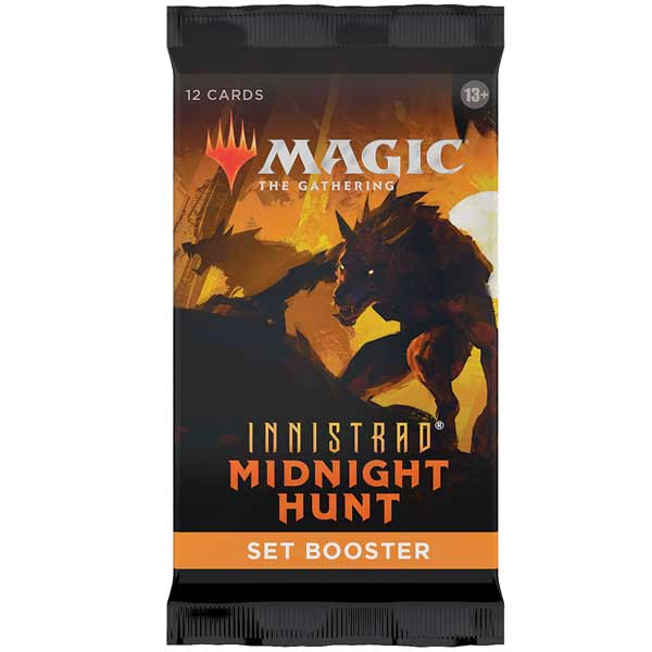 Kártyajáték Magic: The Gathering Innistrad: Midnight Hunt Set Booster (12 kártya)