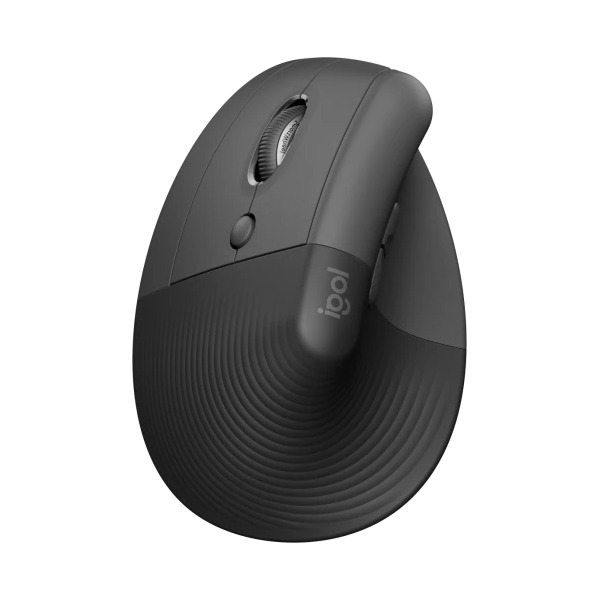 Logitech Lift Left Vertical Ergonomic Egér vertikális egér balkezesek számára, grafit