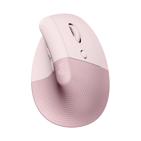 Logitech Lift Vertical Ergonomic Egér vertikális egér, rózsaszín