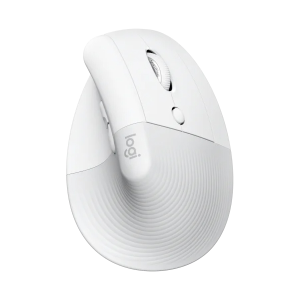 Logitech Lift Vertical Ergonomic Egér vertikális egér, fehér