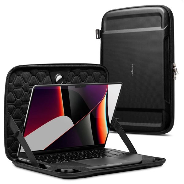 Tok Spigen Rugged Armor Pro for MacBook Pro 14" 2021, fekete