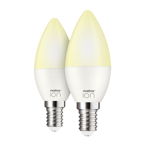 LED smart izzókészlet Niceboy ION SmartBulb Ambient E14 Set (2 db)