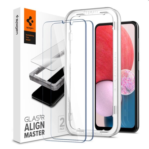 Edzett üveg Spigen AlignMaster for Samsung Galaxy A13, 2 darab