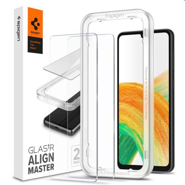 Edzett üveg Spigen for Samsung Galaxy A33 5G, 2 darab