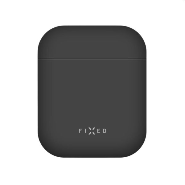FIXED Silky Szilikon tok for Apple AirPods 1/2, fekete