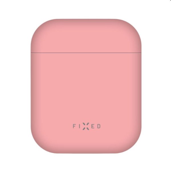 FIXED Silky Szilikon tok for Apple AirPods 1/2, rózsaszín