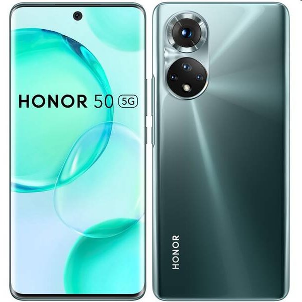 Honor 50, 6/128GB, green, A osztály - használt, 12 hónap garancia