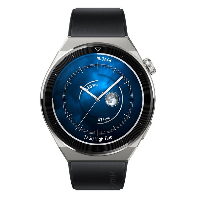 Huawei Watch GT3 Pro 46mm, fekete, A osztály - használt, 12 hónap garancia