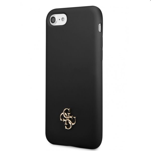 Tok Guess 4G Silicone Metal Logo for Apple iPhone 7/8/SE2020/SE2022, fekete Tok Guess 4G Silicone Metal Logo for Apple iPhone 7/8/SE2020/SE2022, fekete