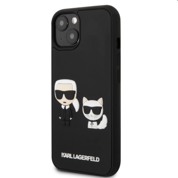 Karl Lagerfeld and Choupette 3D tok Apple iPhone 13 mini számára, fekete