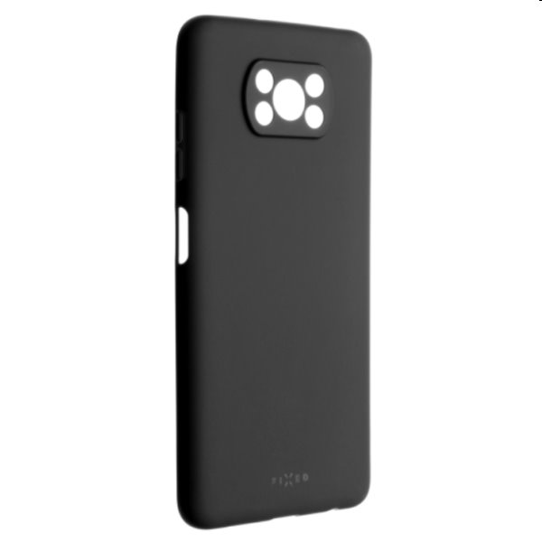 FIXED Story gumírozott Hátlapi tok for Xiaomi Poco X3/X3 Pro, fekete