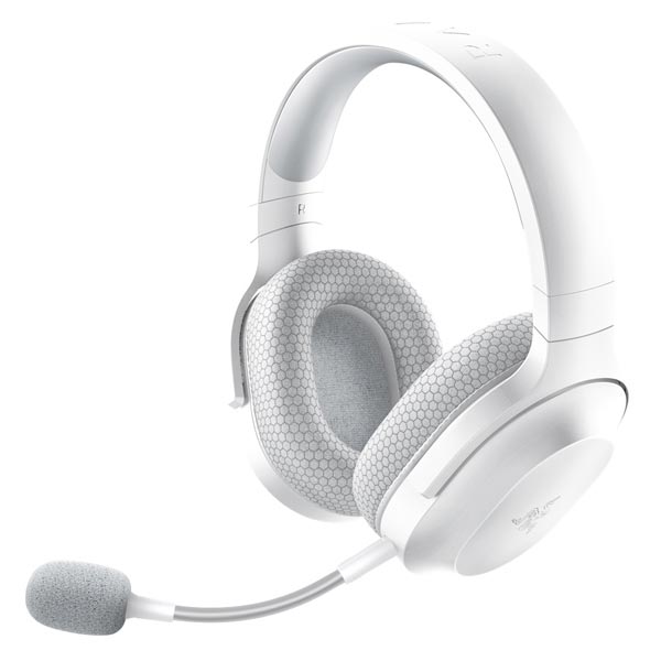 Játékos fülhallgató Razer Barracuda X, Mercury White