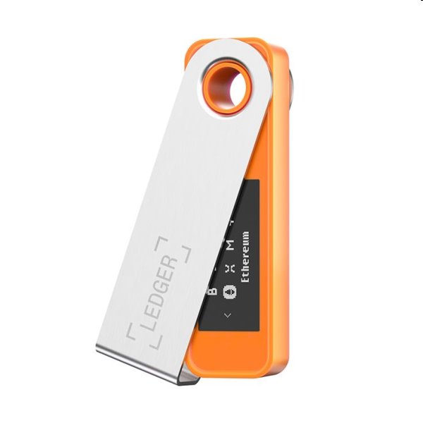 Ledger Nano S Plus hardveres kriptovaluta-pénztárca, narancssárga