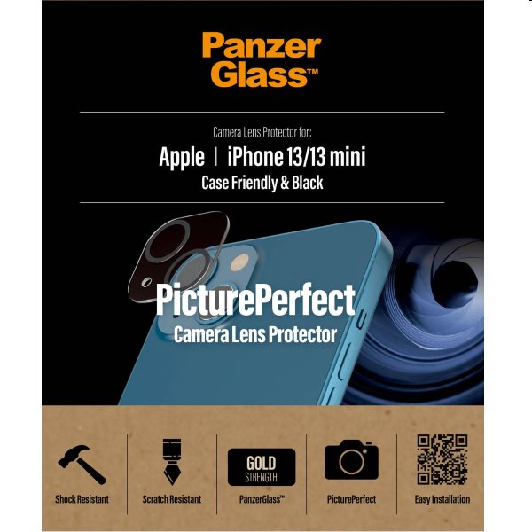 PanzerGlass védőtok fényképezőgép lencséjére for Apple iPhone 13/13 mini