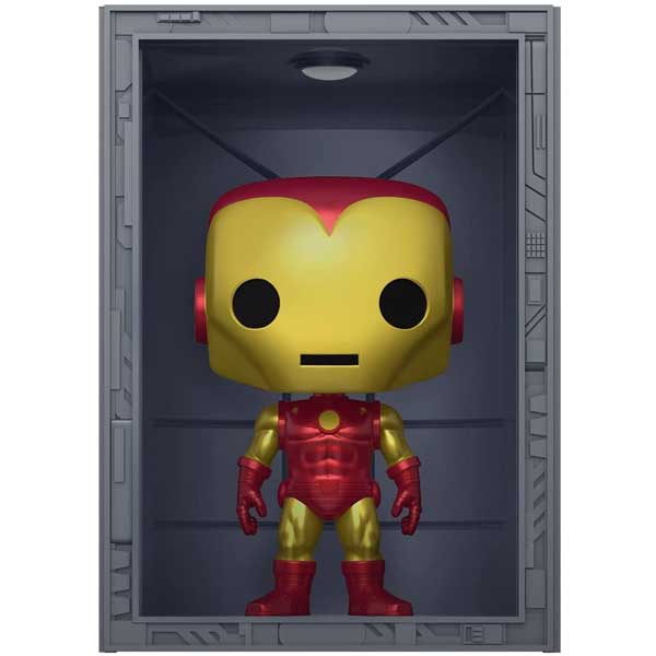 POP! Deluxe: Iron Man Hall of Armor Iron Man Model 4 (Marvel) Previews Kiadás (Metallic)