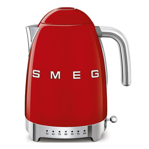 Vízforraló SMEG 50´s Retro Style, hőmérséklet-szabályozással, piros