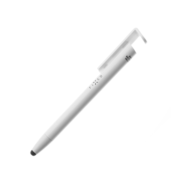 FIXED érintőtoll 3 in 1 stylus-szal és állvánnyal, fehér