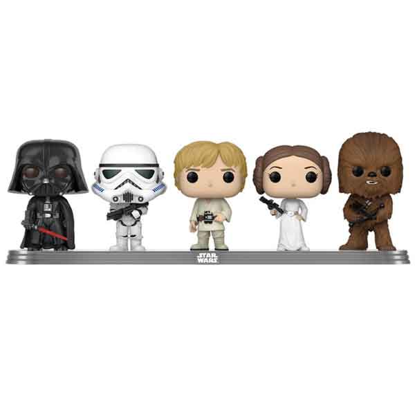 POP! 5 Pack Darth Vader, Stormtrooper, Luke Skywalker, Princess Leia, Chewbacca figuracsomag