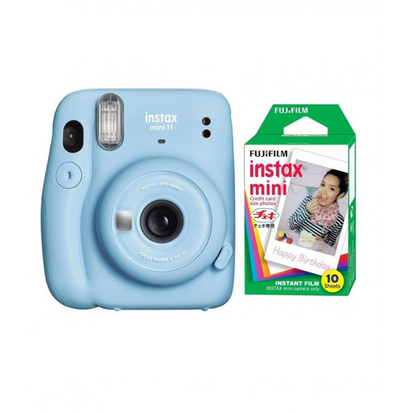 Fujifilm Instax Mini 11, Mini Bundle, kék