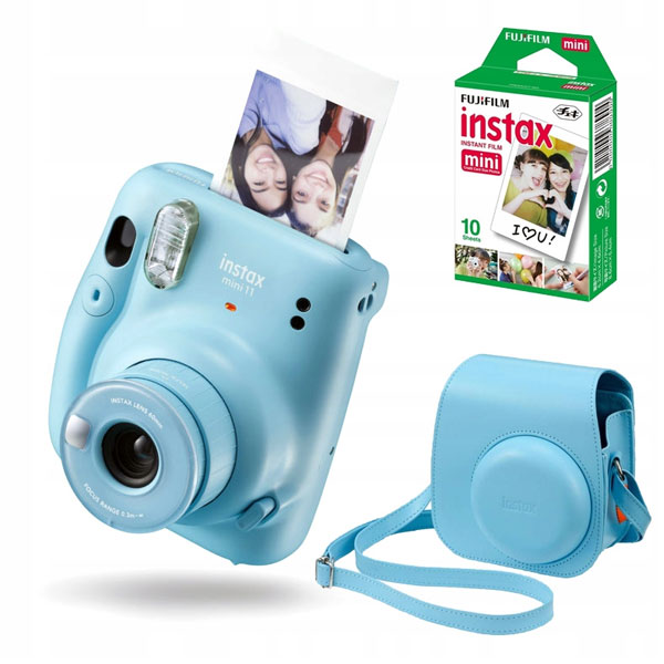Fujifilm Instax Mini 11, Small Bundle, kék