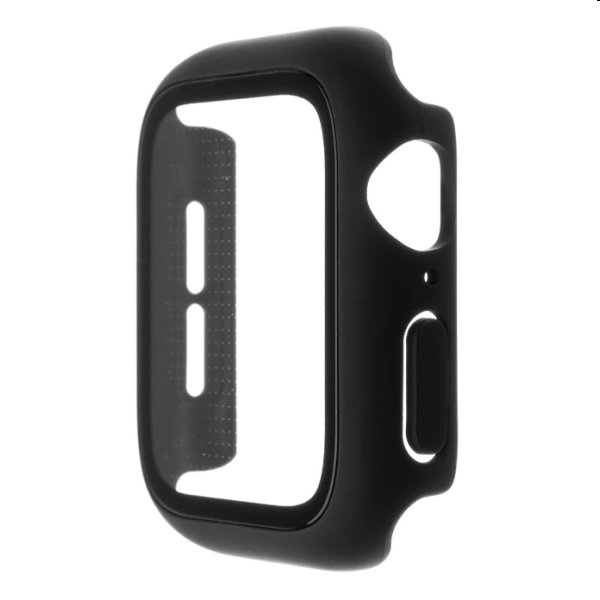 FIXED Pure+ védőtok temperált üveggel for Apple Watch 41 mm, fekete