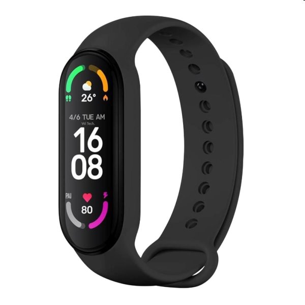 FIXED Szilikon szíj for Xiaomi Band 7/ Mi Band 6/ Mi Band 5, fekete