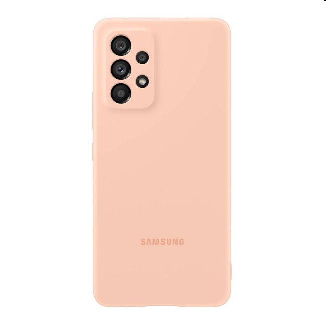 Silicone Cover tok Samsung Galaxy A53 5G számára, awesome peach kivitel