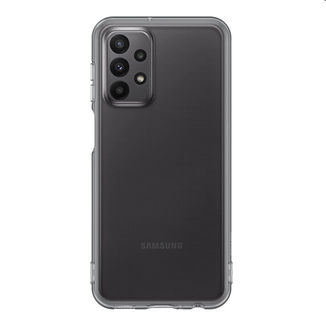 Soft Clear Cover Tok Samsung Galaxy A23 számára, Fekete Soft Clear Cover Tok Samsung Galaxy A23 számára, Fekete