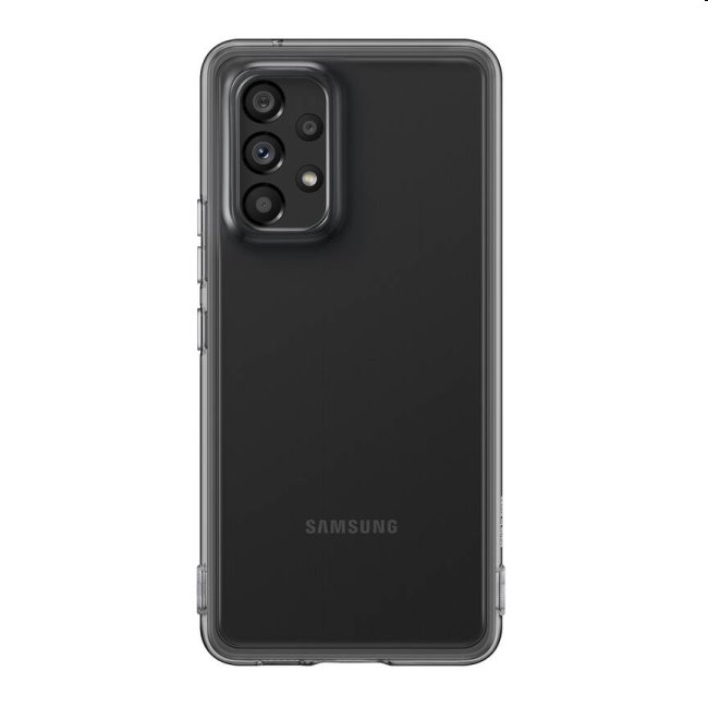 Soft Clear Cover tok Samsung Galaxy A53 5G számára, Fekete Soft Clear Cover tok Samsung Galaxy A53 5G számára, Fekete