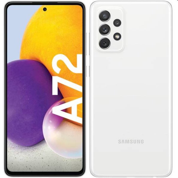 Samsung Galaxy A72, 6/128GB, white, A osztály - használt, 12 hónap garancia Samsung Galaxy A72, 6/128GB, white, A osztály - használt, 12 hónap garancia