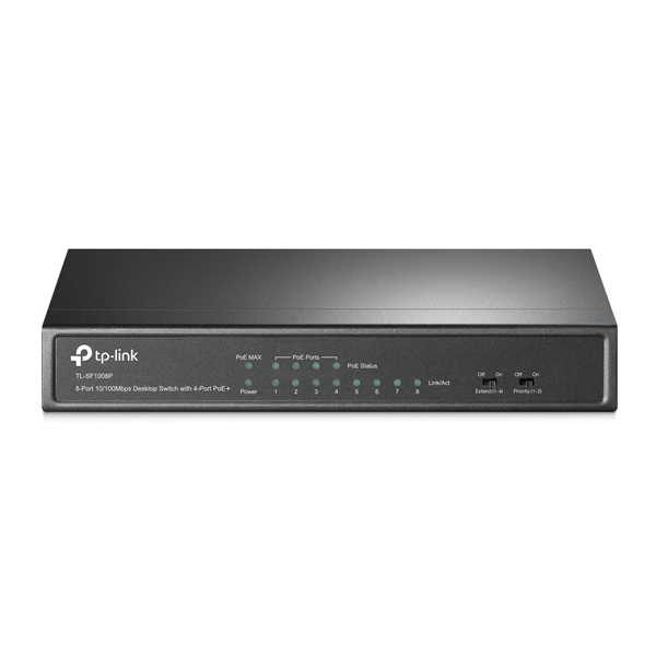 TP-Link TL-SF1008P, 8 port mini Desktop Switch