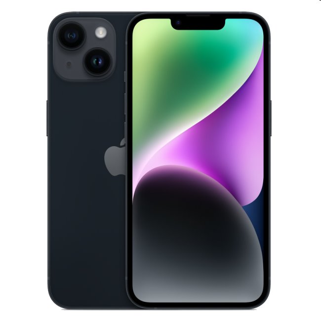 Apple iPhone 14 128GB, midnight, A osztály - használt, 12 hónap garancia