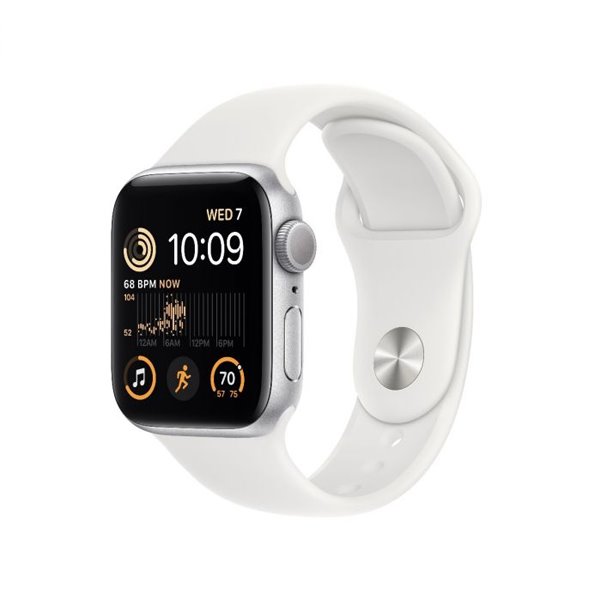 Apple Watch SE GPS, 40mm Silver Aluminium Case, B osztály - használt, 12 hónap garancia