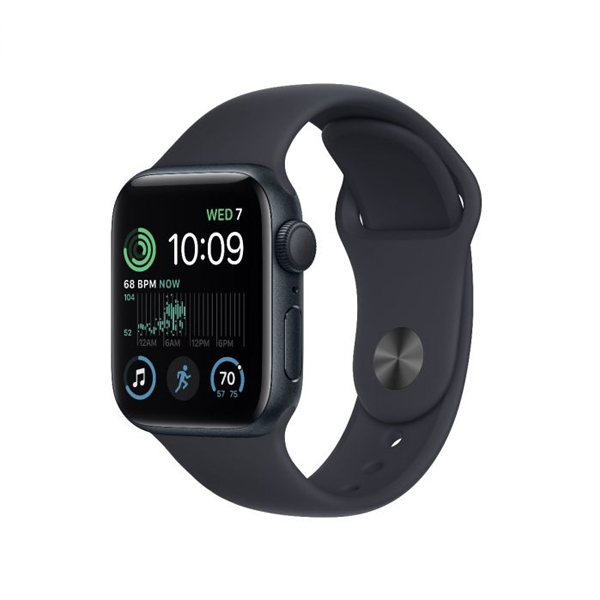 Apple Watch SE GPS 44mm Midnight Aluminium Tok Midnight Sportszíjjal