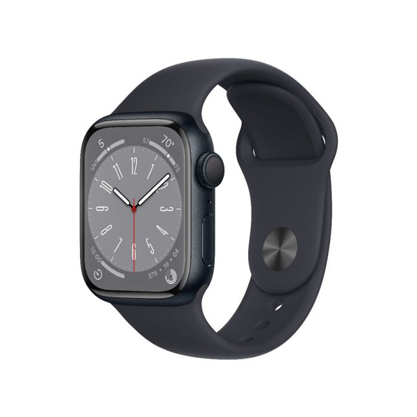 Apple Watch Series 8 GPS 41mm Midnight Aluminium Case, A osztály - használt, 12 hónap garancia