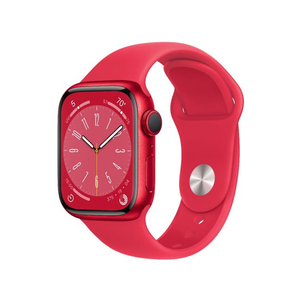 Apple Watch Series 8 GPS 41mm (PRODUCT)RED, C osztály - használt, 12 hónap garancia