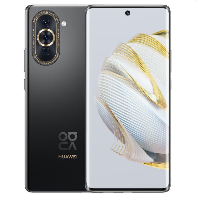 Huawei Nova 10, 8/128GB, fekete, B osztály - használt, 12 hónap garancia